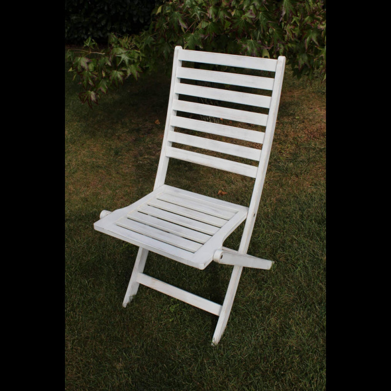 Set di 2 SEDIE SERENA SENZA BRACCIOLI BIANCA