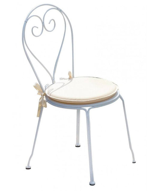 Set di 2 Sedie Sirmione MOIA impilabili in ferro avorio