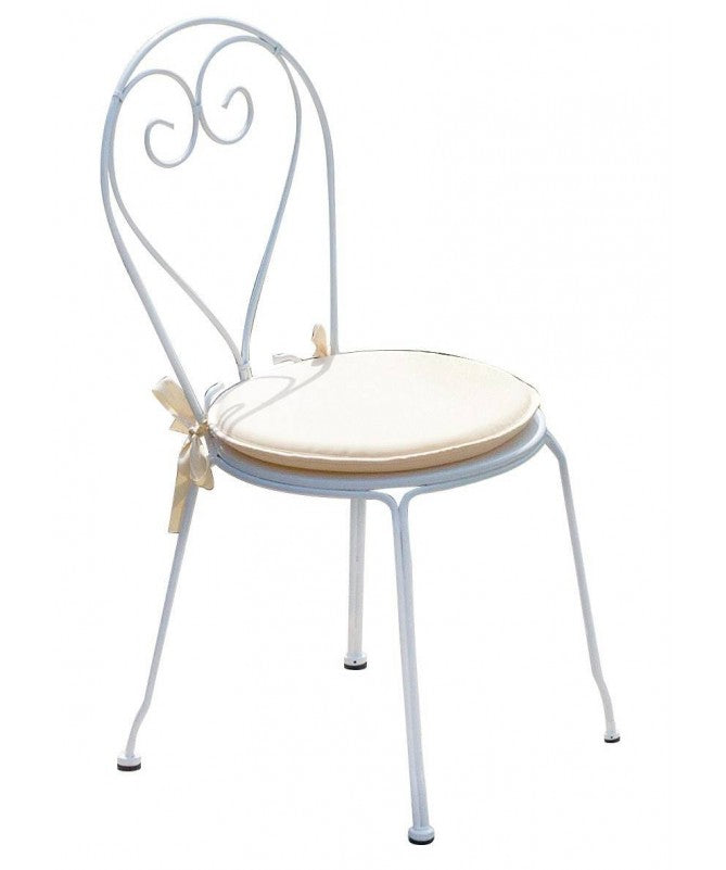 Set di 2 Sedie Sirmione MOIA impilabili in ferro avorio