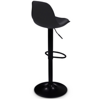 IDMarket - Set di 2 sgabelli da bar KARL design con piede nero