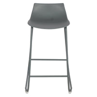 Set di 2 Sgabelli Derek Seduta In Pp Grigio Scuro