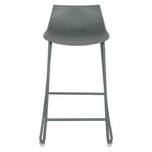 Set di 2 Sgabelli Derek Seduta In Pp Grigio Scuro