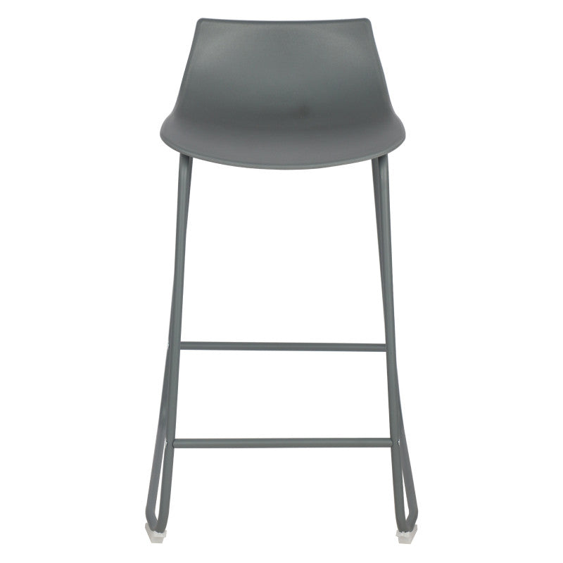 Set di 2 Sgabelli Derek Seduta In Pp Grigio Scuro