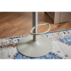 Set di 2 Sgabelli Samuel In Pp E Cuscino In Tessuto Tortora