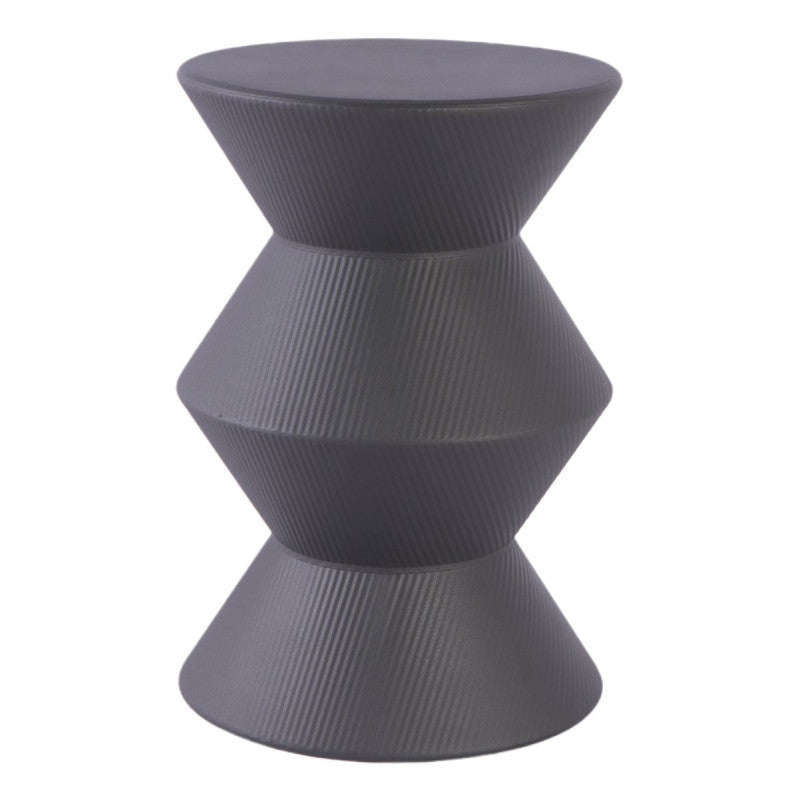 Set di 2 Tavolini Klepsy In Metallo Grigio Scuro Ø 30,5 X H 44,5cm