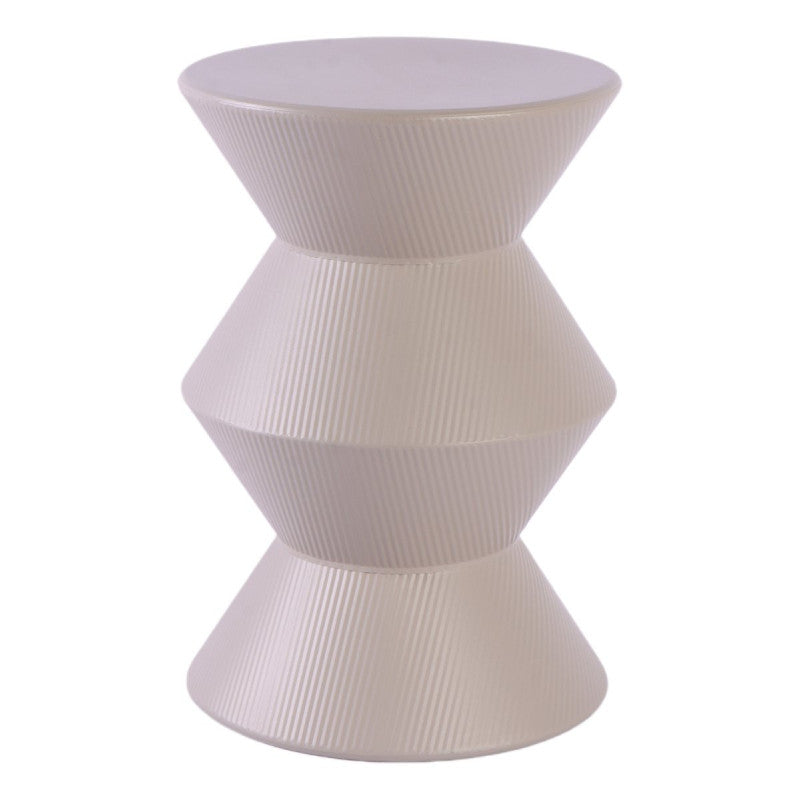 Set di 2 Tavolini Klepsy In Metallo Tortora Ø 30,5 X H 44,5cm