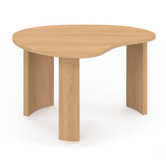 IDMarket - Set di 2 tavolini nidificanti COLINE 70/50 in legno effetto faggio