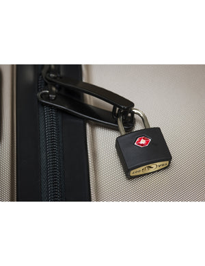 Set di 2 lucchetti TSA, per bagagli, 25mm, ansa in acciaio nichelato, 2 chiavi - THIRARD