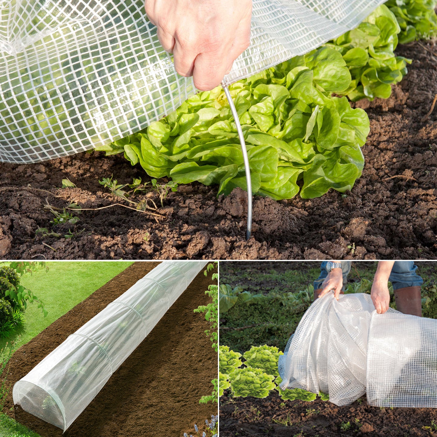 IDMarket - Set di 2 tunnel a fisarmonica da 5 m, tutte le stagioni