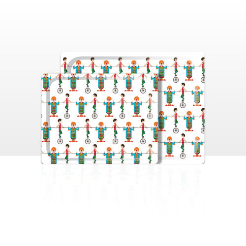 Set di 2 vassoi multiuso (42 x 29 e 48 x 37 cm)