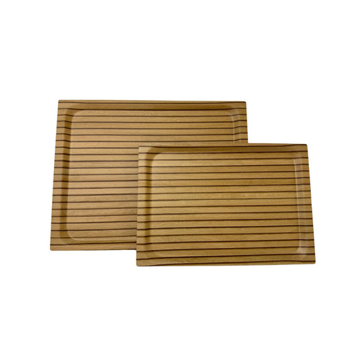 Set di 2 vassoi multiuso (42 x 29 e 48 x 37 cm)