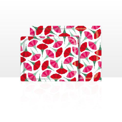 Set di 2 vassoi multiuso (42 x 29 e 48 x 37 cm)