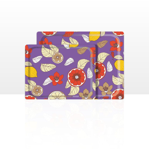 Set di 2 vassoi multiuso (42 x 29 e 48 x 37 cm)