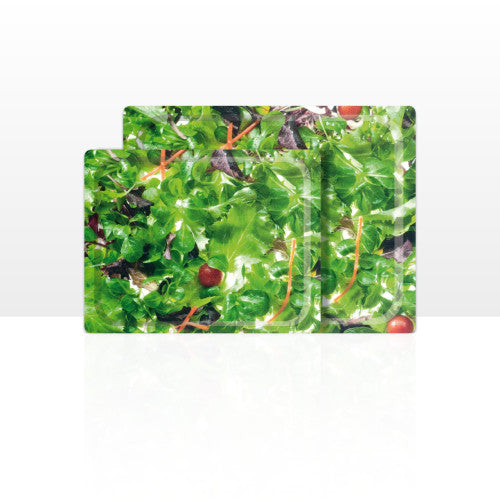 Set di 2 vassoi multiuso (42 x 29 e 48 x 37 cm)