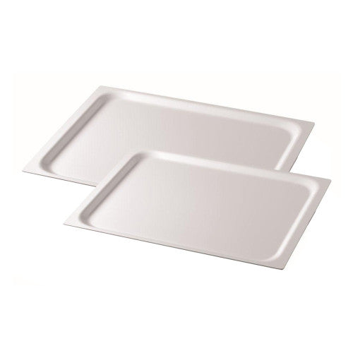 Set di 2 vassoi multiuso (42 x 29 e 48 x 37 cm)