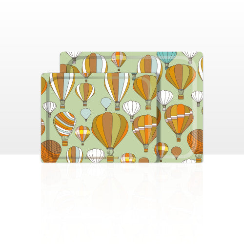 Set di 2 vassoi multiuso (42 x 29 e 48 x 37 cm)