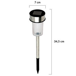 IDMarket - Set di 20 dissuasori solari da esterno LED, faretti da giardino per piantare