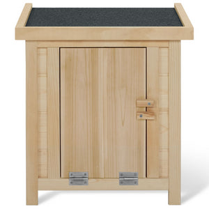 IDMarket - Set di 3 casette in legno per galline con base di appoggio