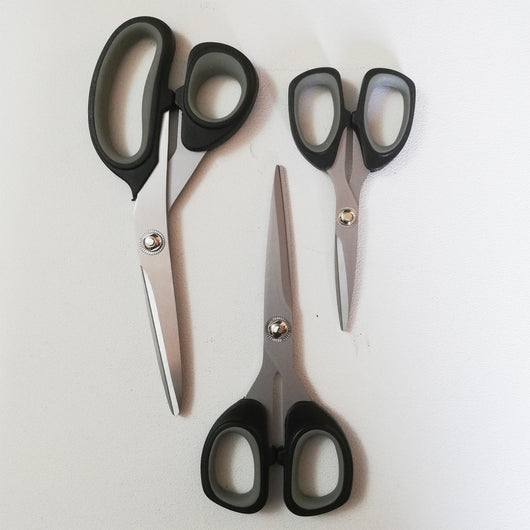 Set di 3 forbici multiuso per taglio carta stoffa cuoio