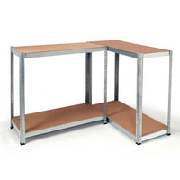 IDMarket - Set di 3 ripiani modulari per carichi pesanti 12 vassoi H. 150 CM