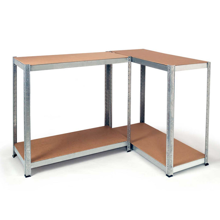 IDMarket - Set di 3 ripiani modulari per carichi pesanti 12 vassoi H. 150 CM