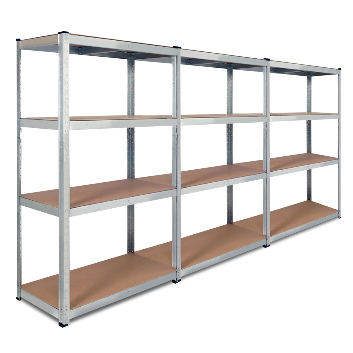 IDMarket - Set di 3 ripiani modulari per carichi pesanti 12 vassoi H. 150 CM