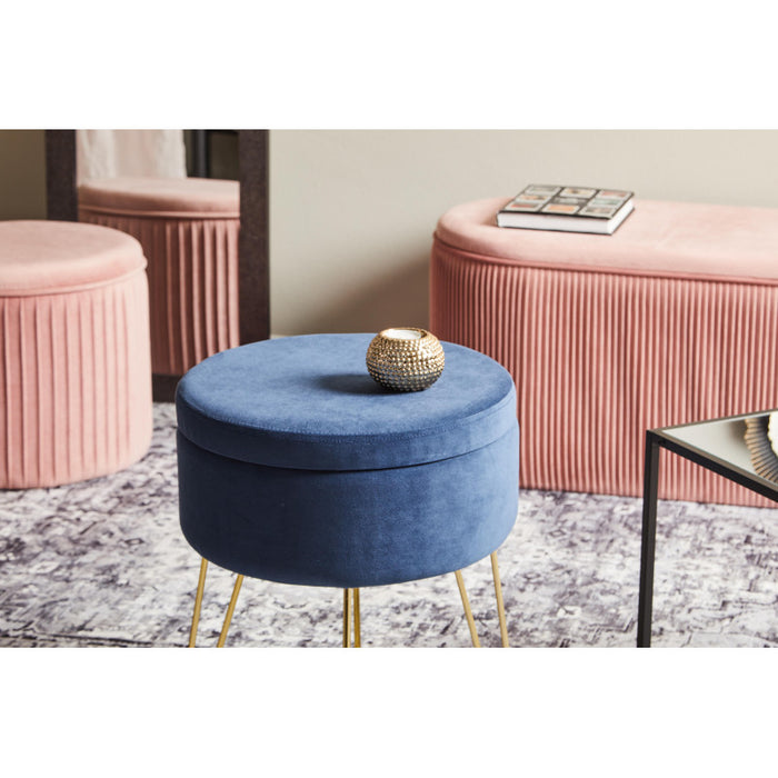 Set di 3 Sgabelli Rotondo Con Coperchio Orlando 37,5x45 Grigio