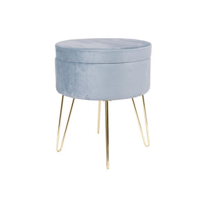 Set di 3 Sgabelli Rotondo Con Coperchio Orlando 37,5x45 Grigio