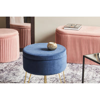 Set di 3 Sgabelli Rotondo Con Coperchio Orlando 37,5x45 Grigio