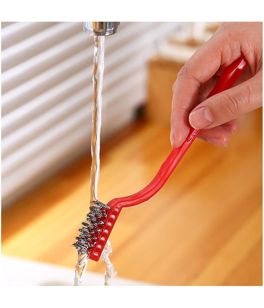 Set Di 3 Spazzole In Nylon Antiruggine Per Pulizia Del Filo Di Acciaio Per Stufe         