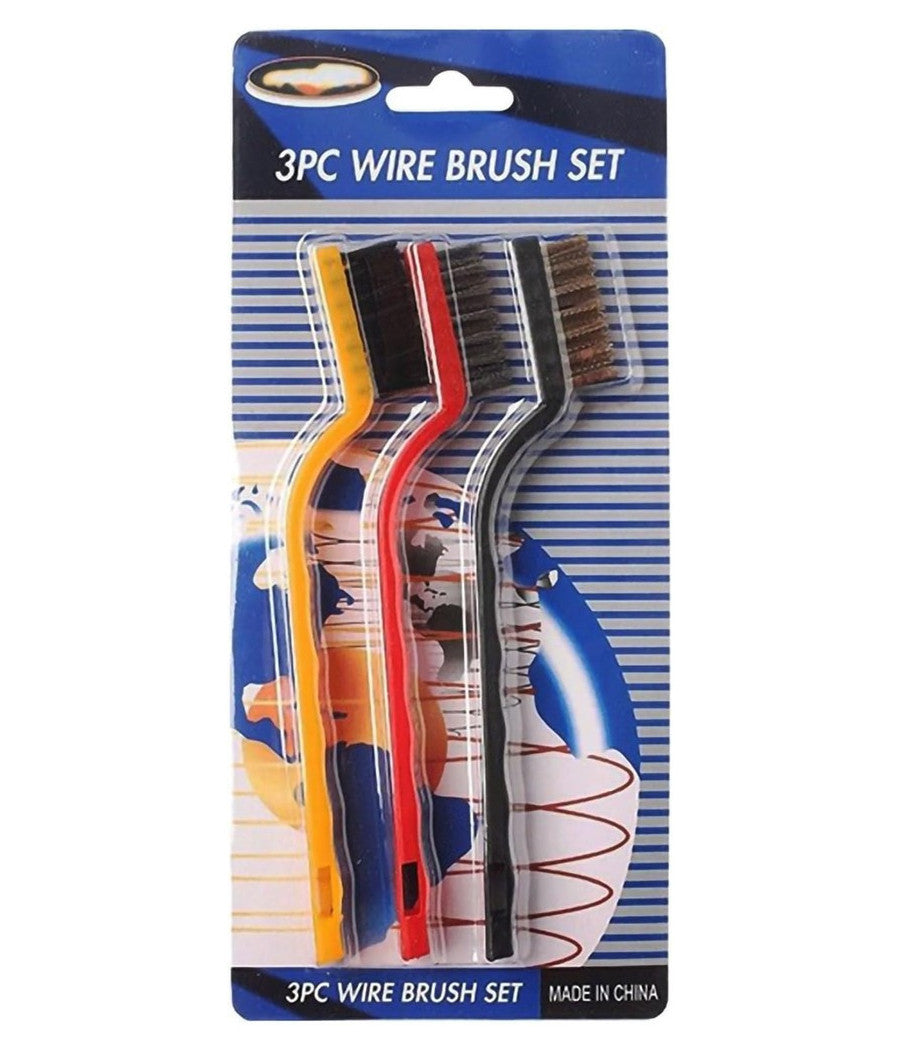 Set Di 3 Spazzole In Nylon Antiruggine Per Pulizia Del Filo Di Acciaio Per Stufe         