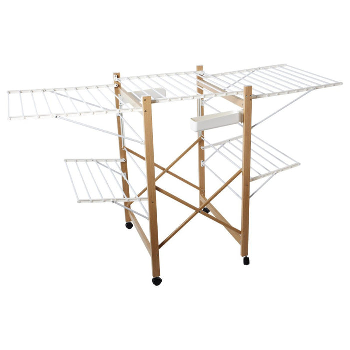 Set di 3 Stendibiancheria Wide 30 Metri Di Stenditura