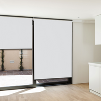 IDMarket - Set di 3 tende a rullo L.124 x H. 225 CM per pergola bianca