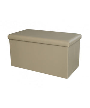 Set di 4 CASSAPANCHE PIEGHEVOLE PVC BEIGE