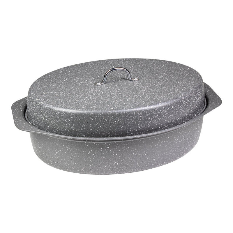 Set di 4 Casseruole Ovale Carbon Steel 40x28x15 Cm