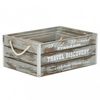 SET DI 4 CASSETTE IN LEGNO RENÉE