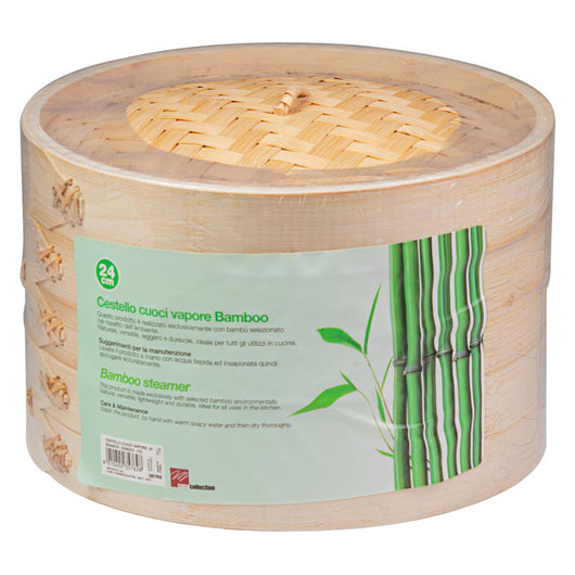 Set di 4 Cestelli Cuocivapore Ø 24 Cm Bamboo