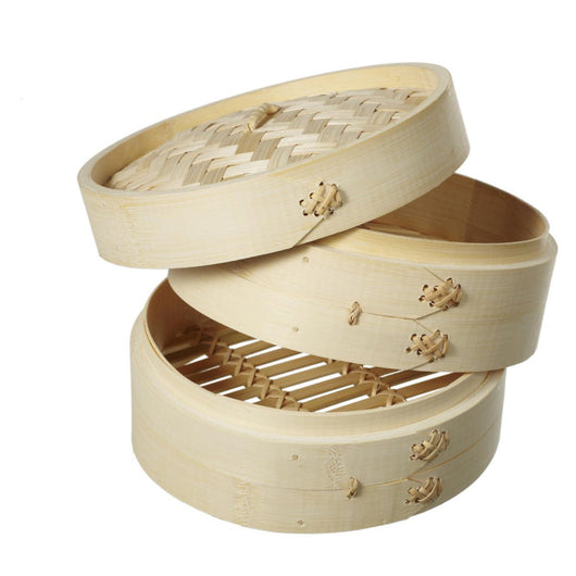 Set di 4 Cestelli Cuocivapore Ø 24 Cm Bamboo
