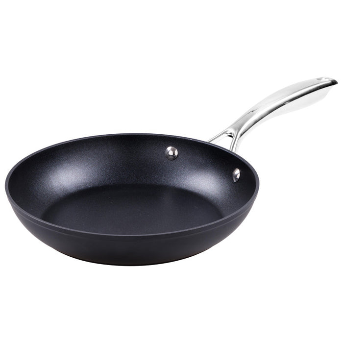 Set di 4 confezioni 2 Padelle 24/28 Black Steel Alluminio Forgiato Manico Acciaio