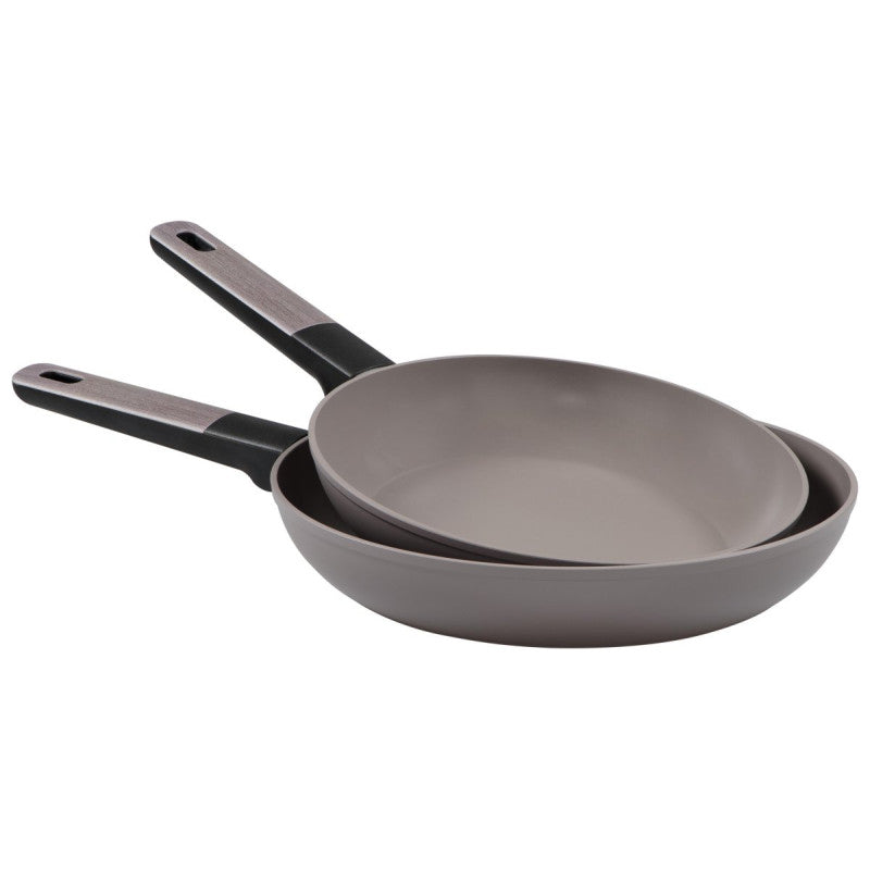 Set di 4 confezioni 2 Padelle 24/28 Mood Gray Alluminio Forgiato F induzione