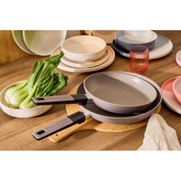 Set di 4 confezioni 2 Padelle 24/28 Mood Gray Alluminio Forgiato F induzione