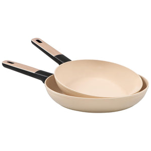 Set di 4 confezioni 2 Padelle 24/28 Mood Sand Alluminio Forgiato F induzione