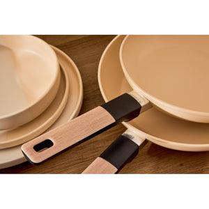 Set di 4 confezioni 2 Padelle 24/28 Mood Sand Alluminio Forgiato F induzione