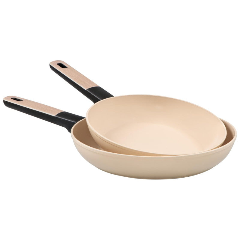 Set di 4 confezioni 2 Padelle 24/28 Mood Sand Alluminio Forgiato F induzione