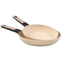 Set di 4 confezioni 2 Padelle 24/28 Mood Sand Alluminio Forgiato F induzione