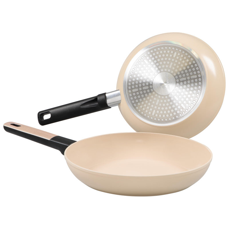 Set di 4 confezioni 2 Padelle 24/28 Mood Sand Alluminio Forgiato F induzione