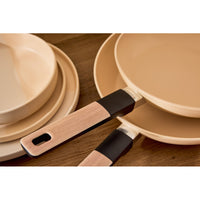 Set di 4 confezioni 2 Padelle 24/28 Mood Sand Alluminio Forgiato F induzione