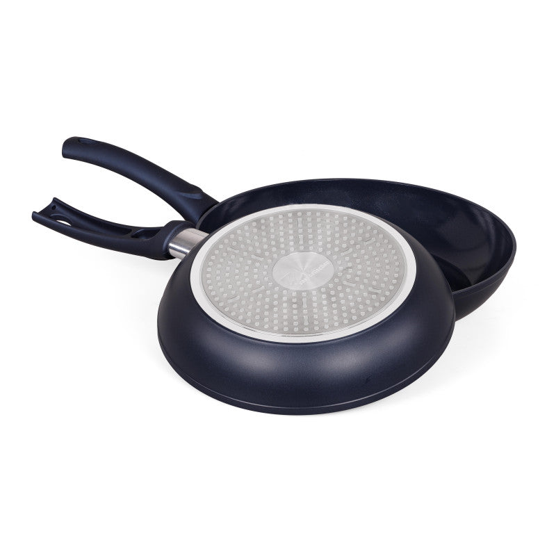 Set di 4 confezioni 2 padelle 24/28 Ocean Alluminio Forgiato Fondo Induzione Int ceramico