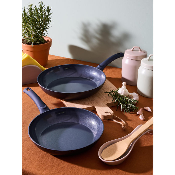 Set di 4 confezioni 2 padelle 24/28 Ocean Alluminio Forgiato Fondo Induzione Int ceramico