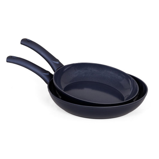 Set di 4 confezioni 2 padelle 24/28 Ocean Alluminio Forgiato Fondo Induzione Int ceramico